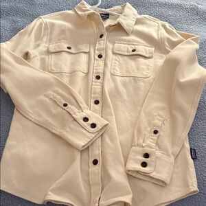 Patagonia Organic Cotton Flannel Cream shirt, new